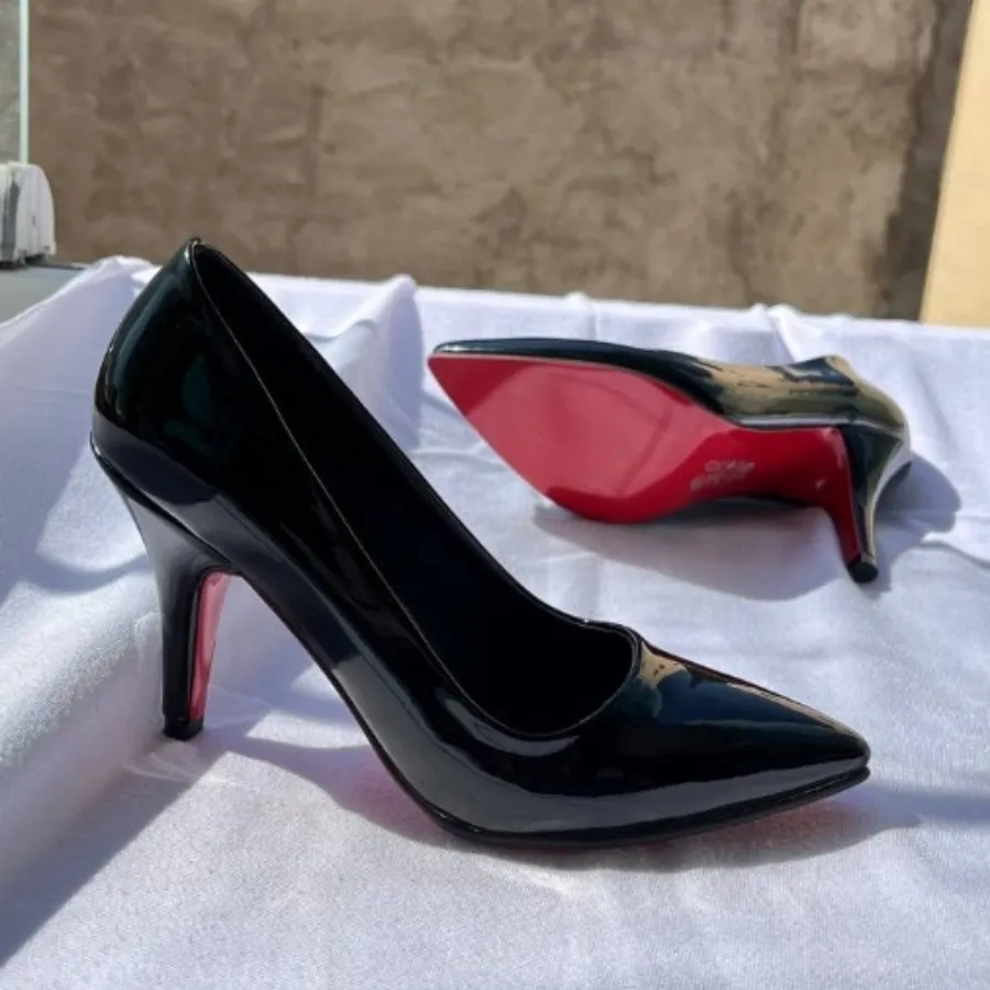 کفش مجلسی پاشنه7 جنس ورنی