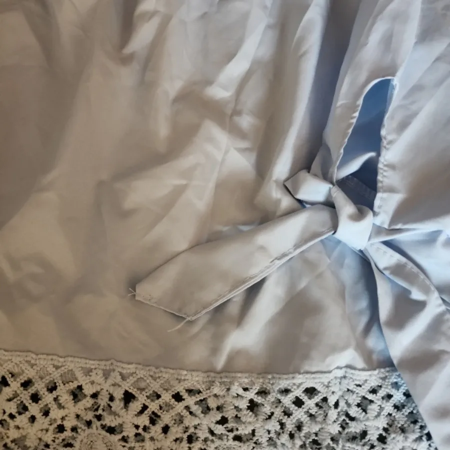 شومیز یقه دلبری آبی