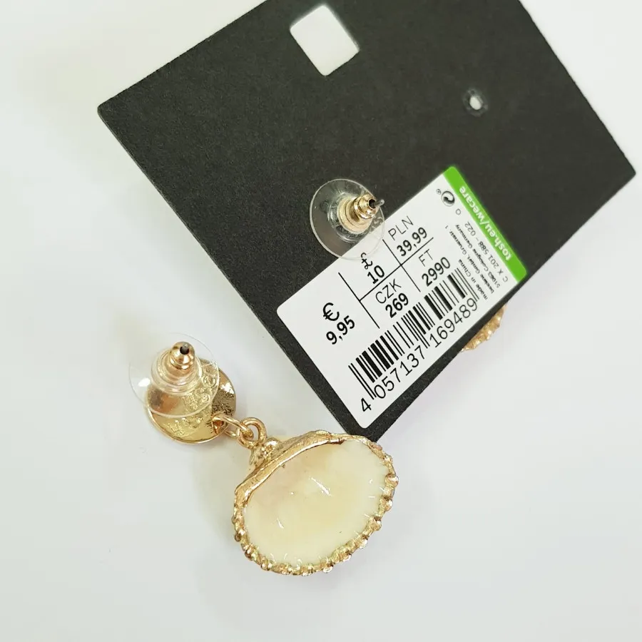 گوشواره طلایی صدف TOSH