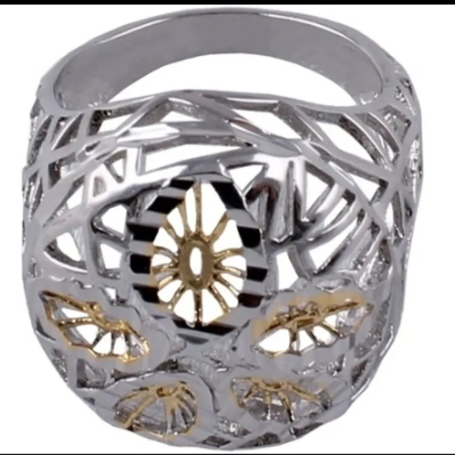 انگشتر 5 برگ استیل اچ ام