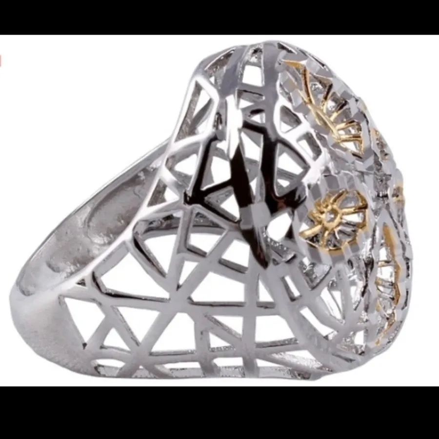 انگشتر 5 برگ استیل اچ ام