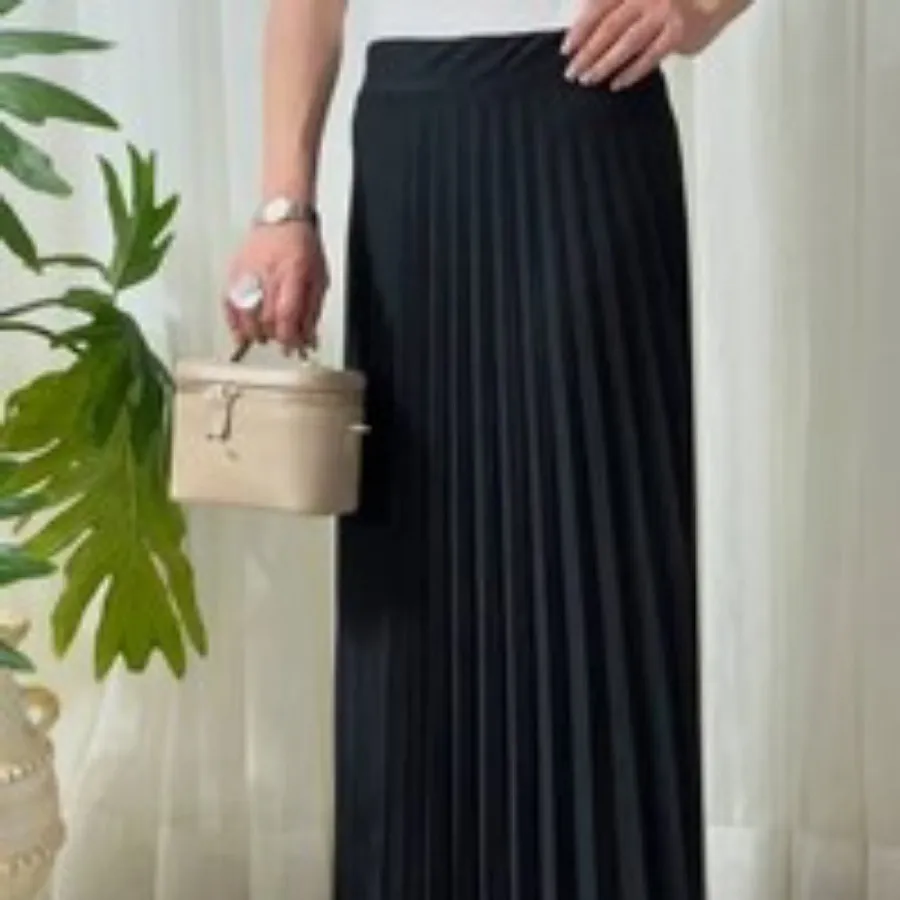 دامن پلیسه مشکی شیک