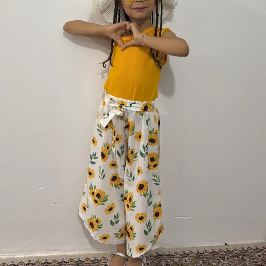 ست تاپ شلوار ساحلی دختران