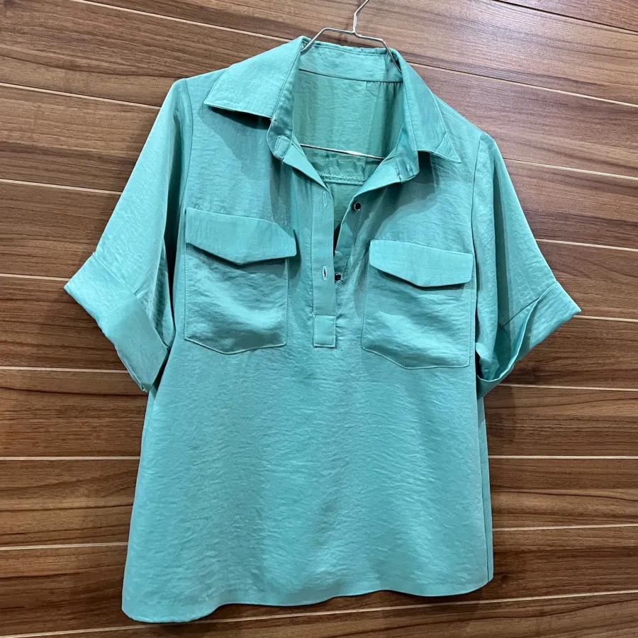 شومیز شیک ساتن مخملی