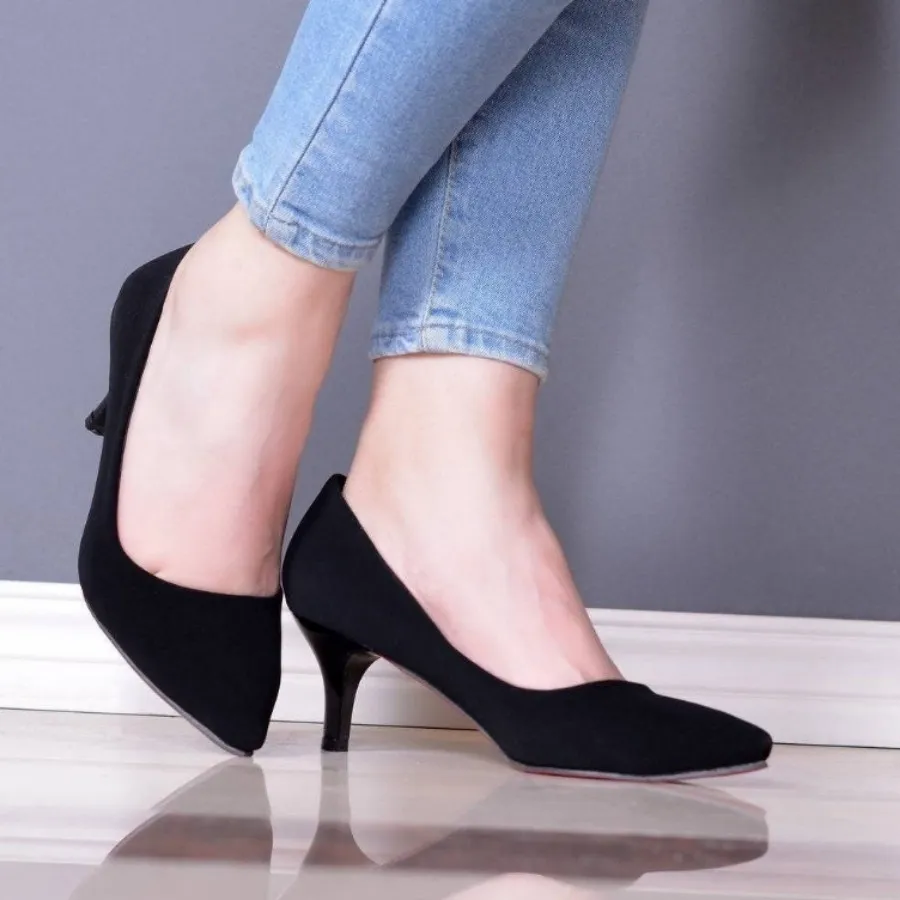 کفش پاشنه4سانت در سه جنس