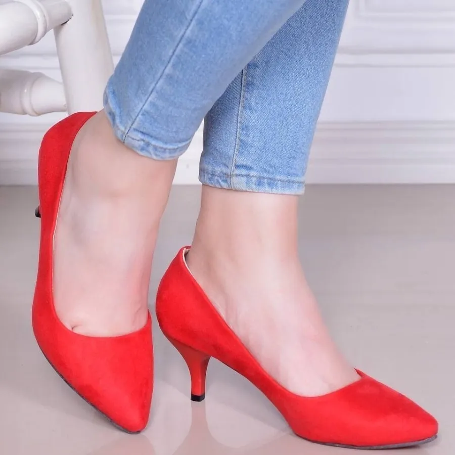 کفش پاشنه4سانت در سه جنس