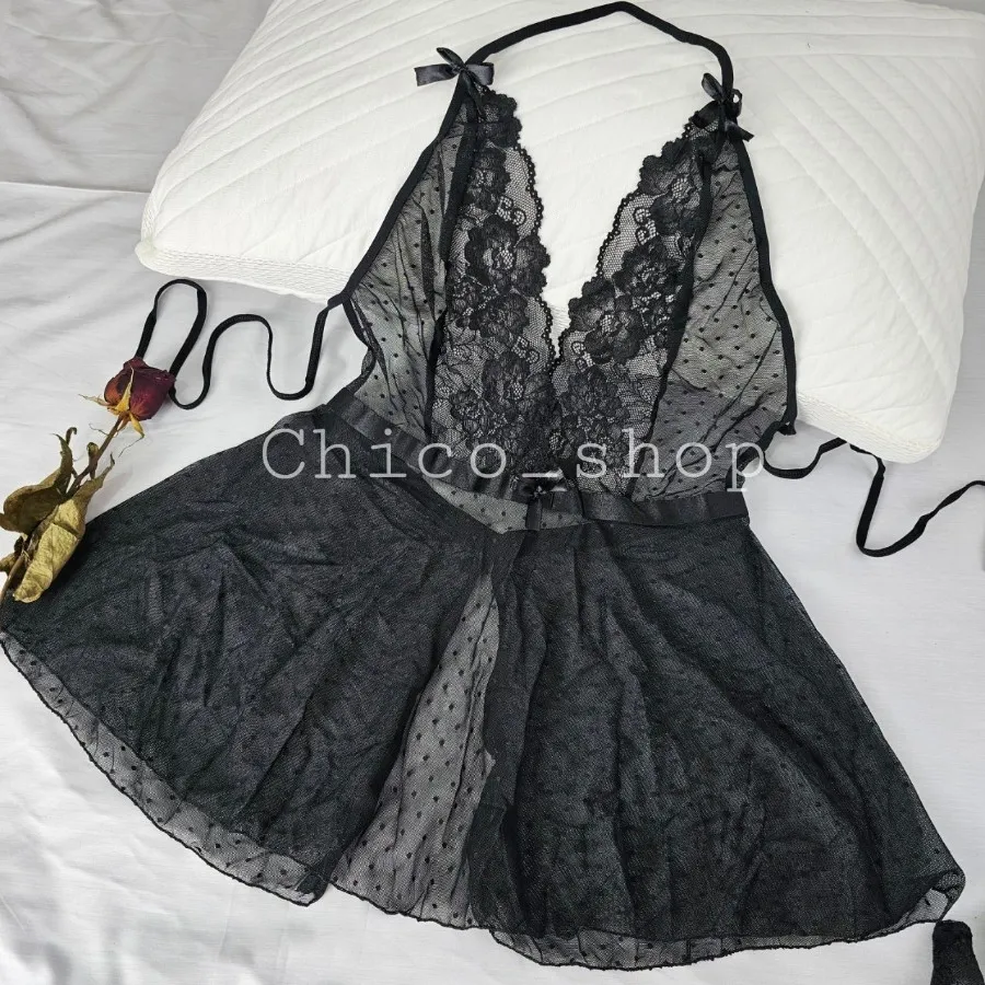 لباس خواب دامنی خالدار