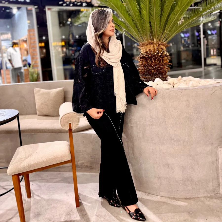 ست کت و شلوار کوک دوزی