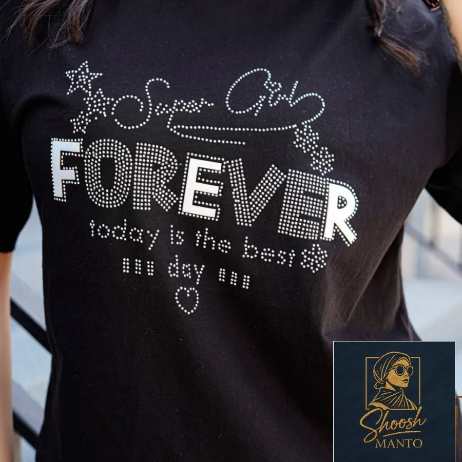 تیشرت لانگ طرح رخ