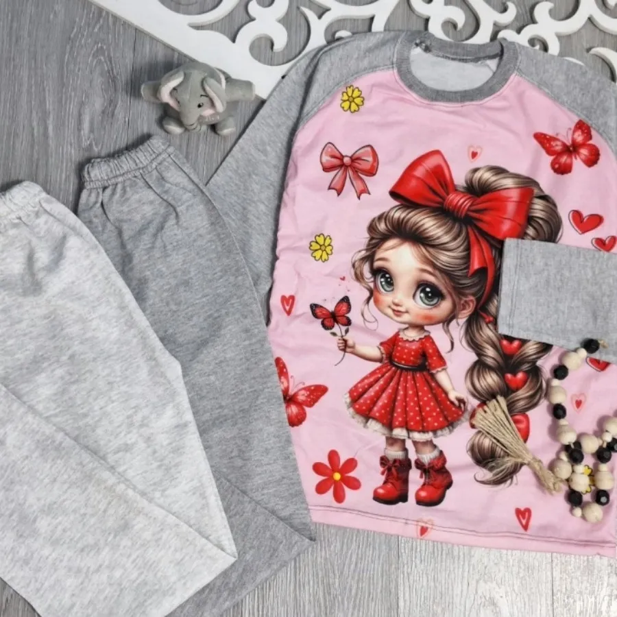 بلوز شلوار دخترانه موبافت