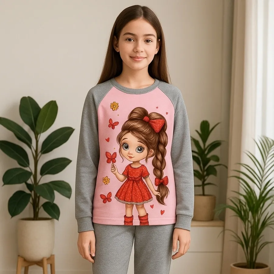 بلوز شلوار دخترانه موبافت