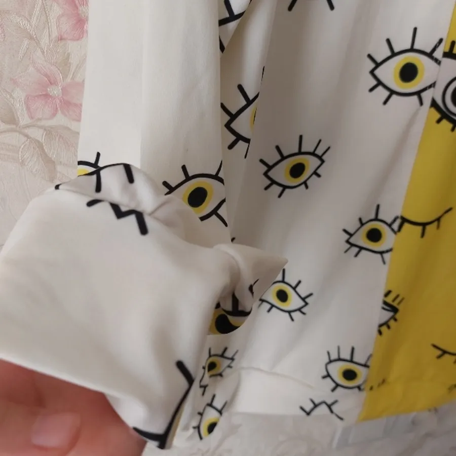 بلوز چشمی زرد