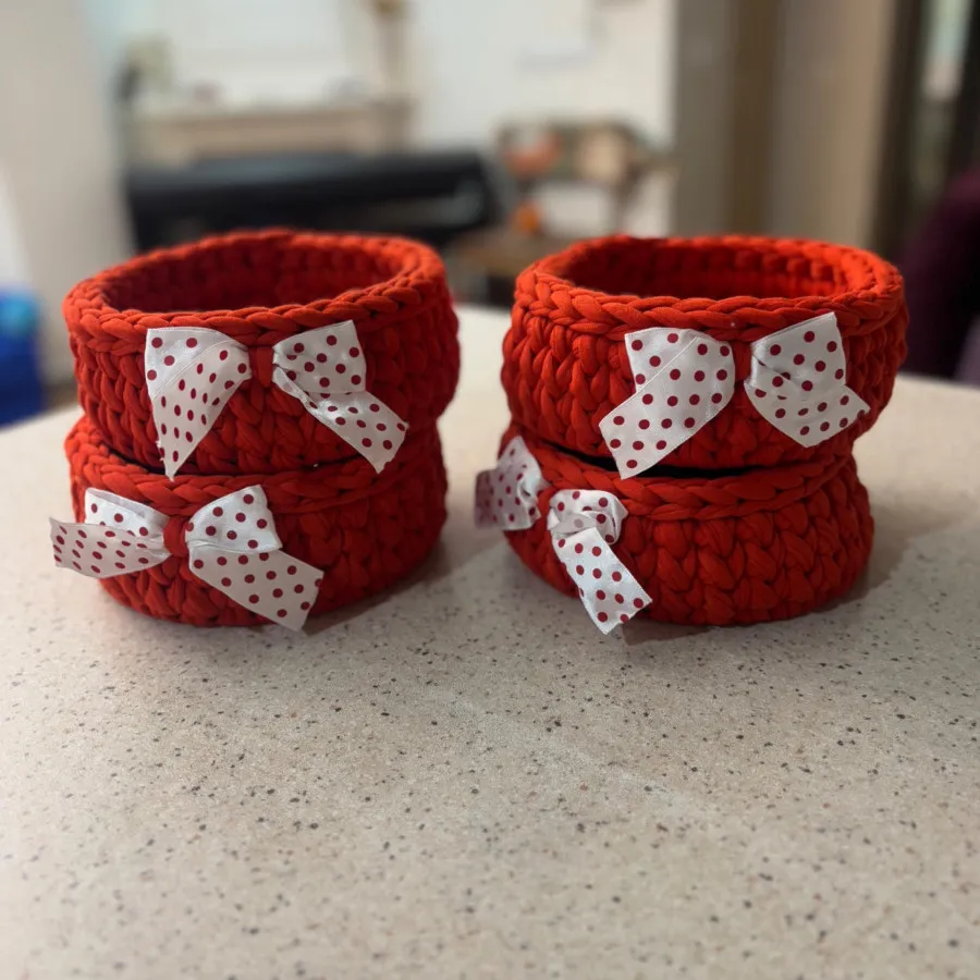 سبدهای تریکو بافی