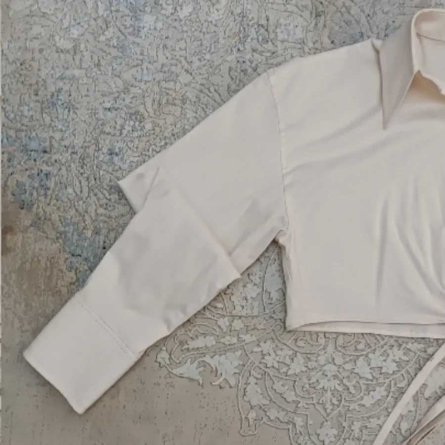 شومیز کراپ کرمی