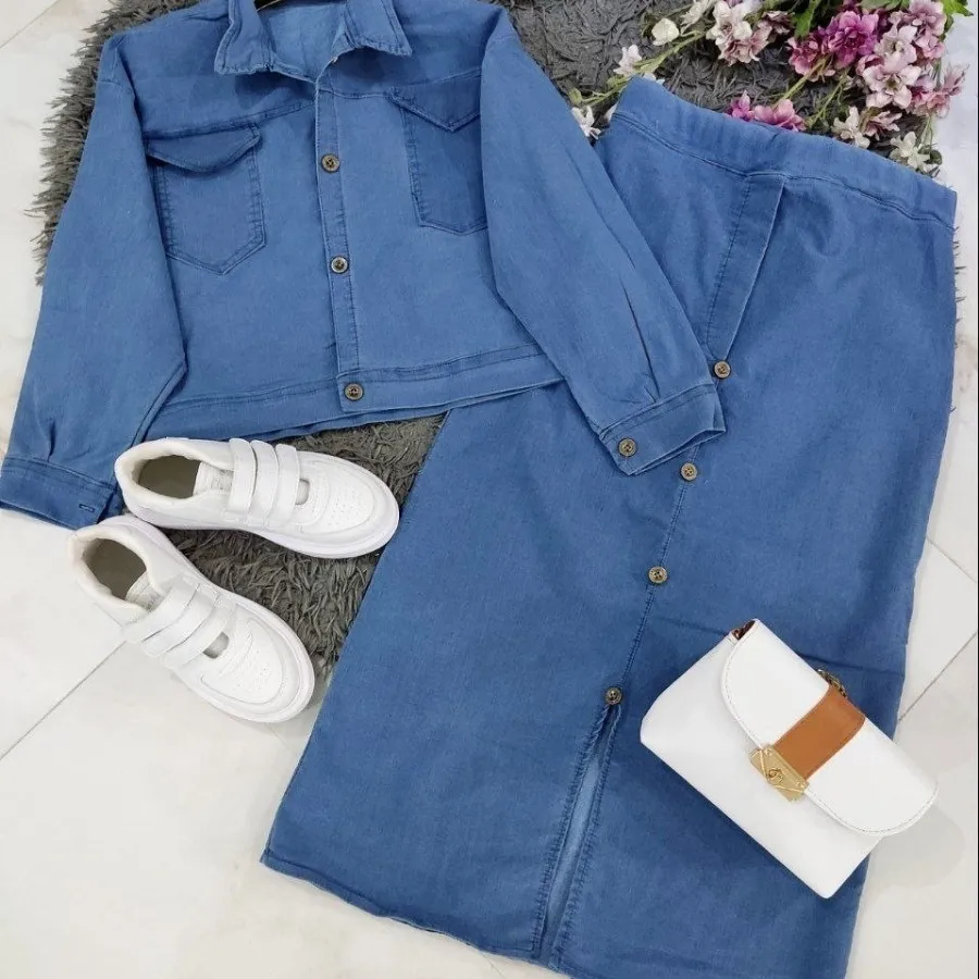 کت دامن جین