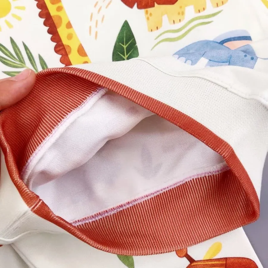 بلوز شلوار تمام چاپ شیر و