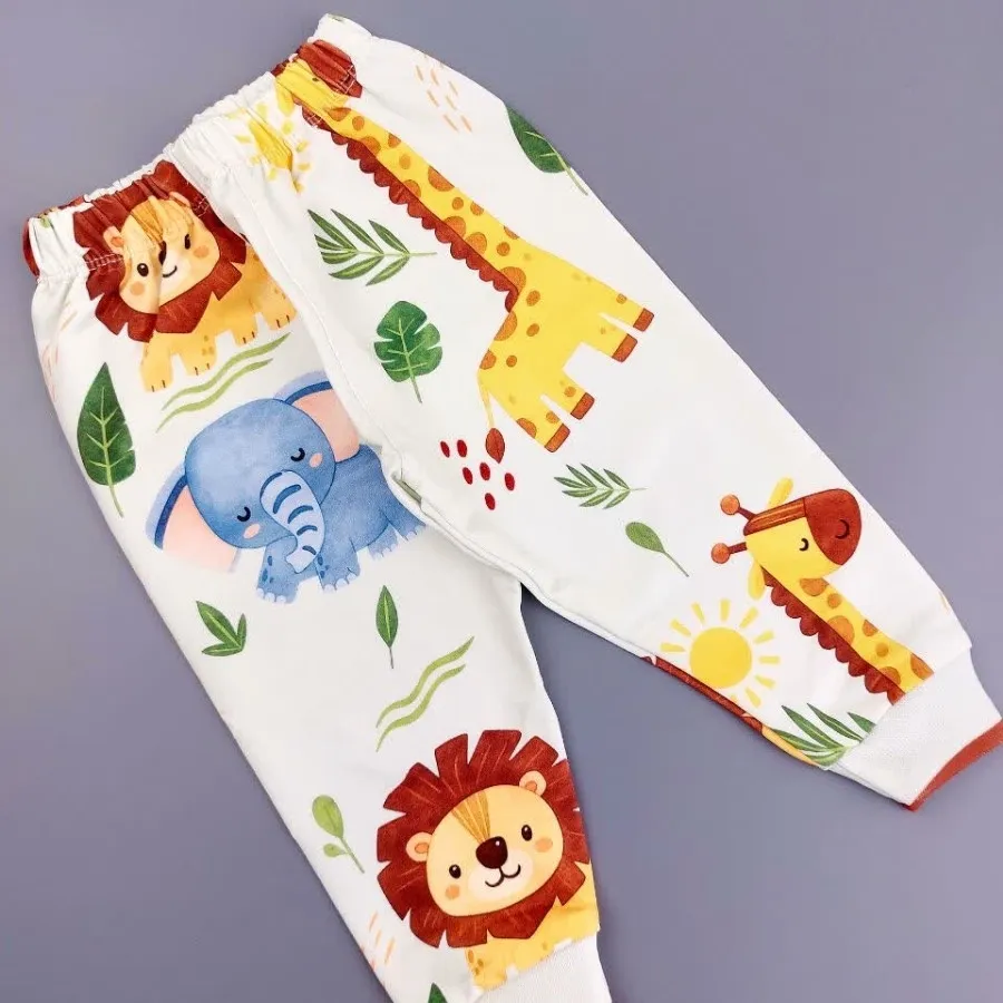 بلوز شلوار تمام چاپ شیر و