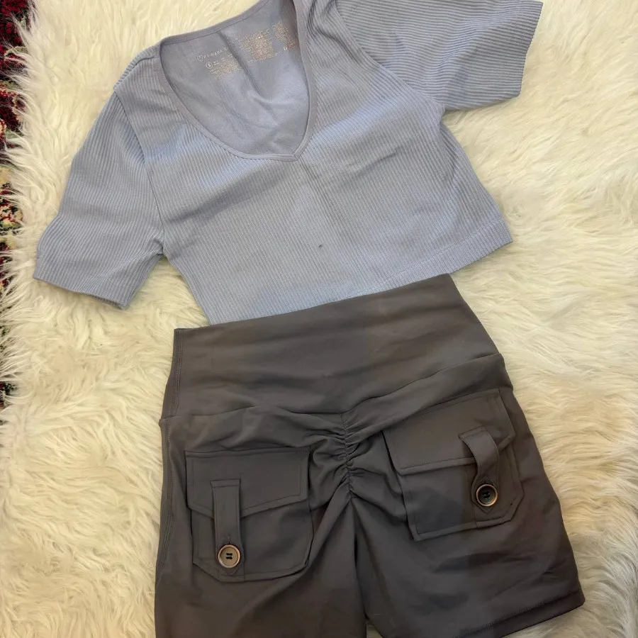 کراپ شلوارک ورزشی خارجی