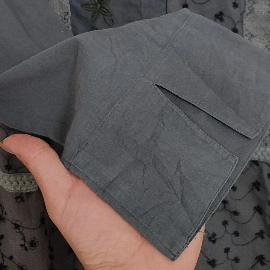 شومیز مانتویی سبز تیره