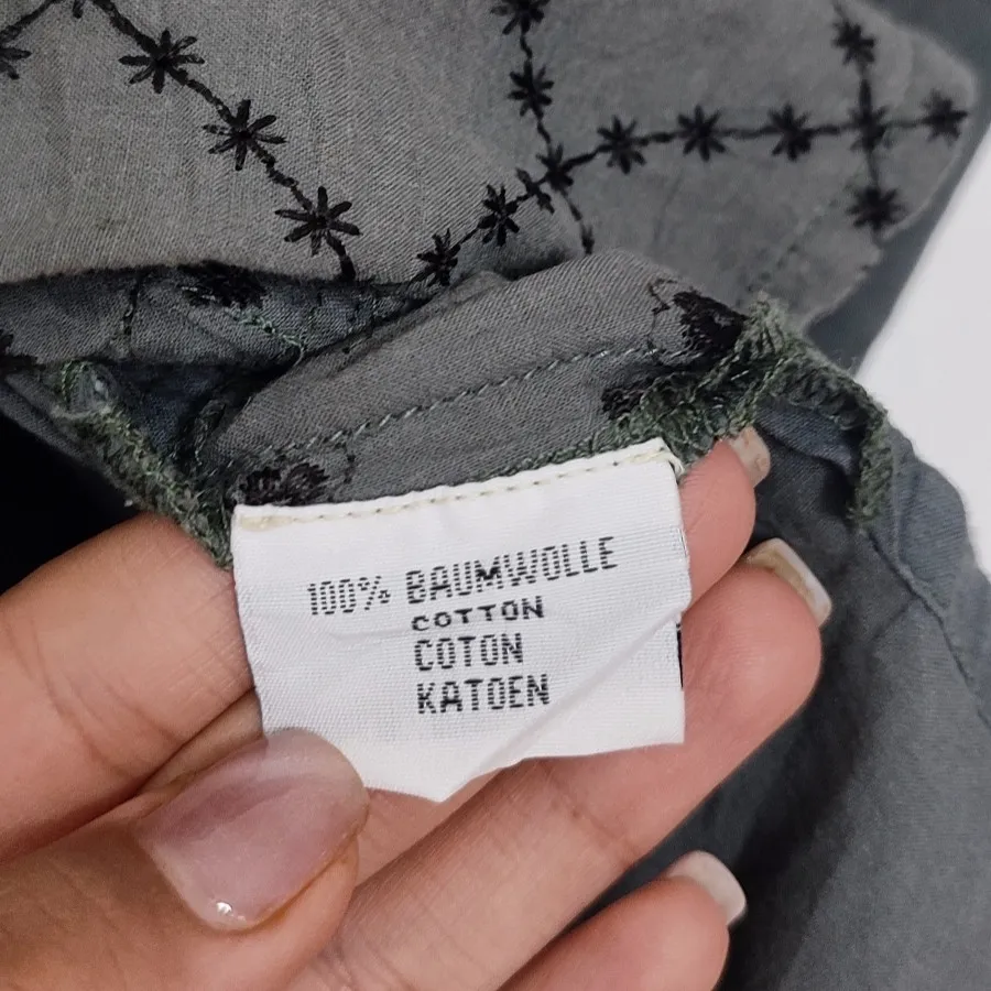 شومیز مانتویی سبز تیره