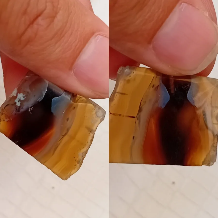 آویز عقیق سلیمانی مصور