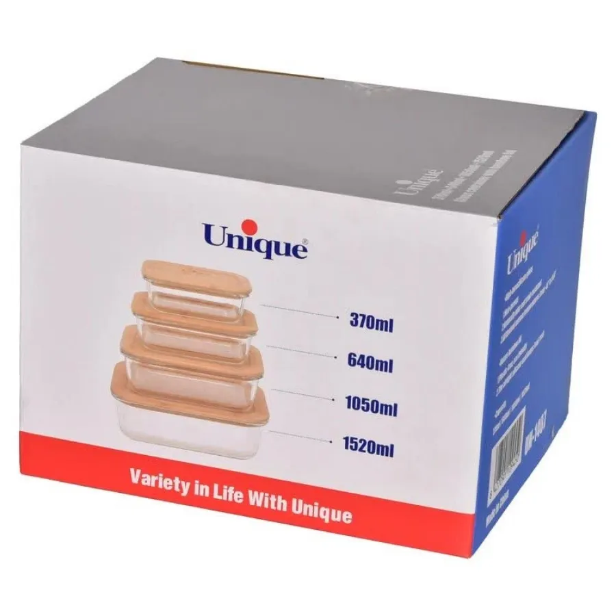 ظرف نگهدارنده 4تیکه یونیک