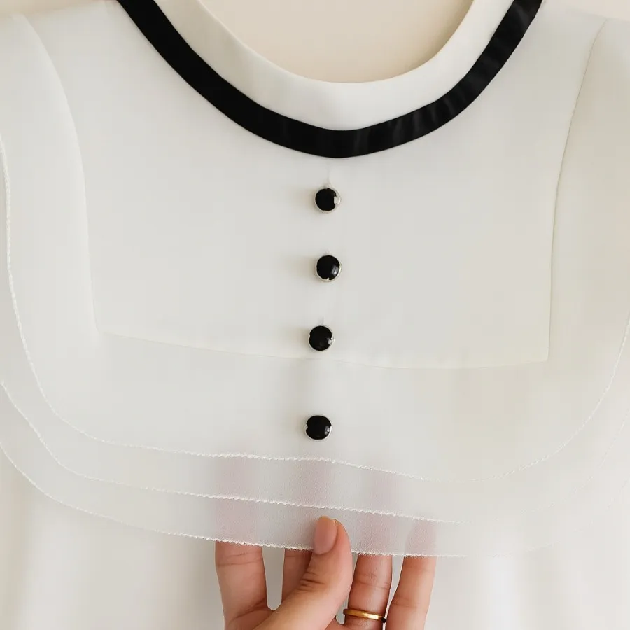 شومیز عروسکی سفید