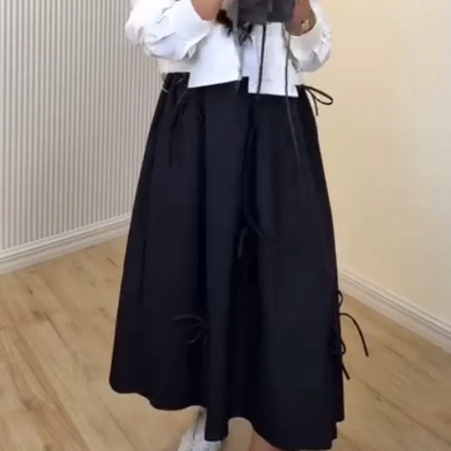 دامن مزونی کتان نو نو شیک