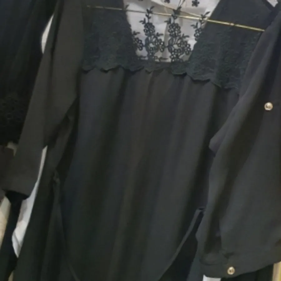 شومیز کرپ حریر ترکیبی