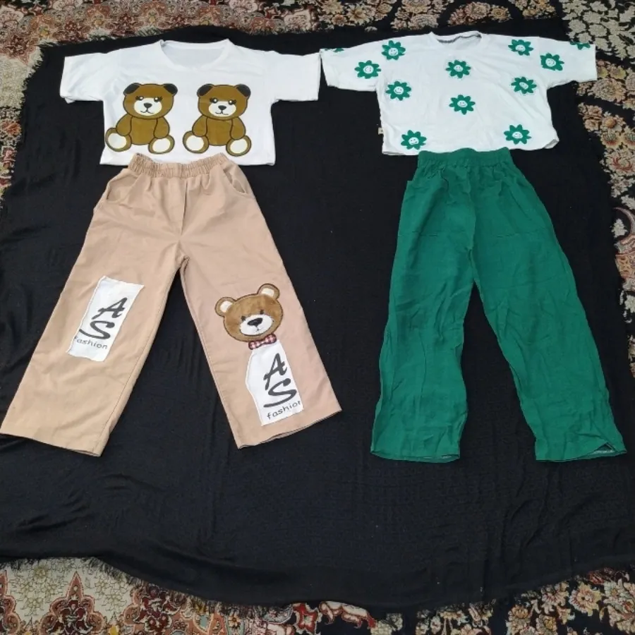 کراپ شلوار  نخی