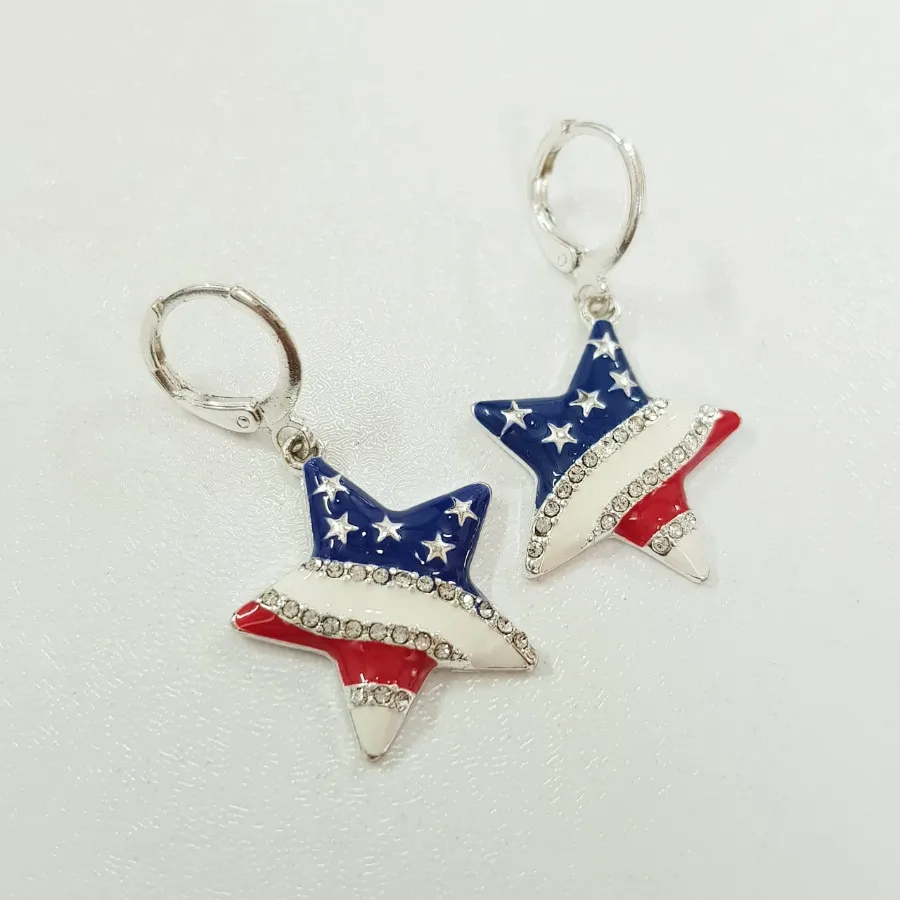 گوشواره قفلی آویز ستاره