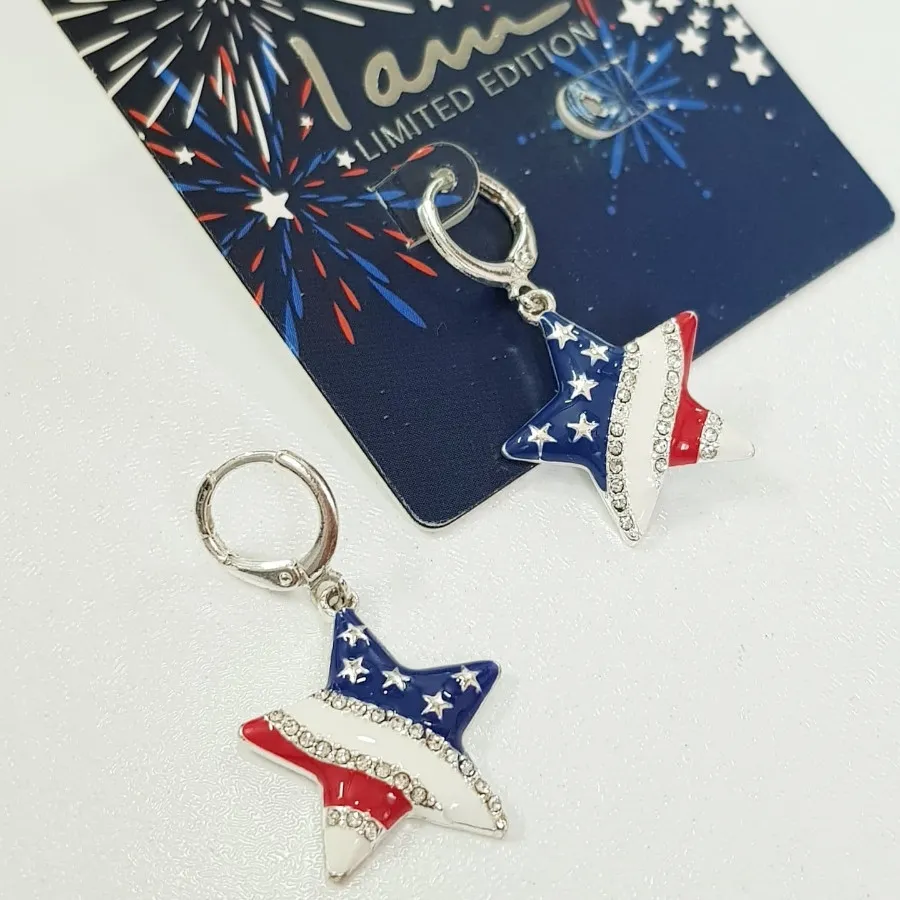 گوشواره قفلی آویز ستاره