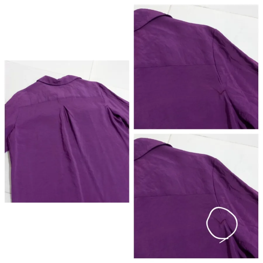 شومیز رنگ بادمجونی