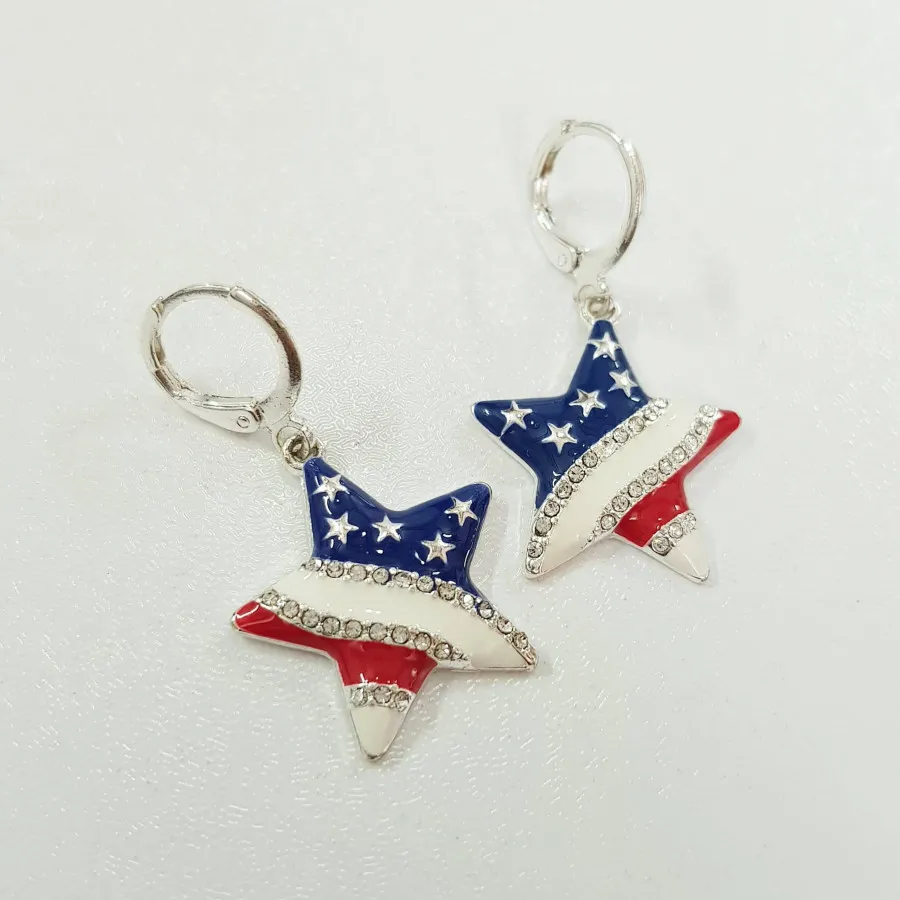 گوشواره آویز ستاره آمریکا