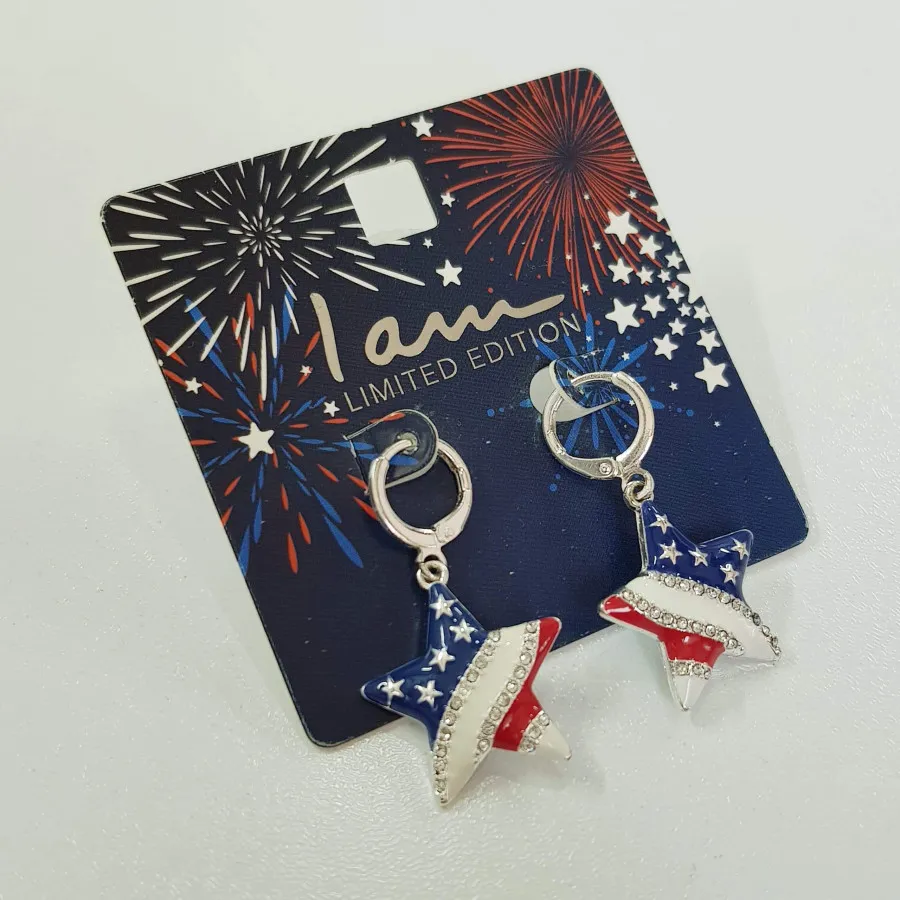 گوشواره آویز ستاره آمریکا