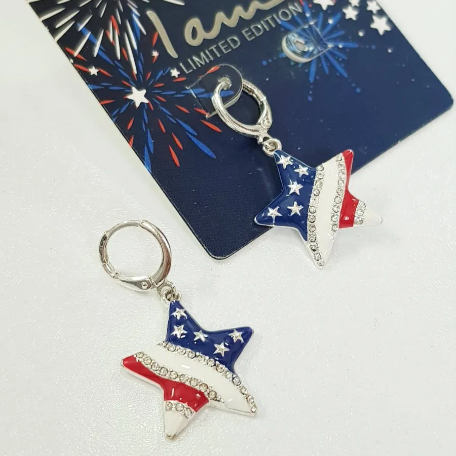 گوشواره آویز ستاره آمریکا