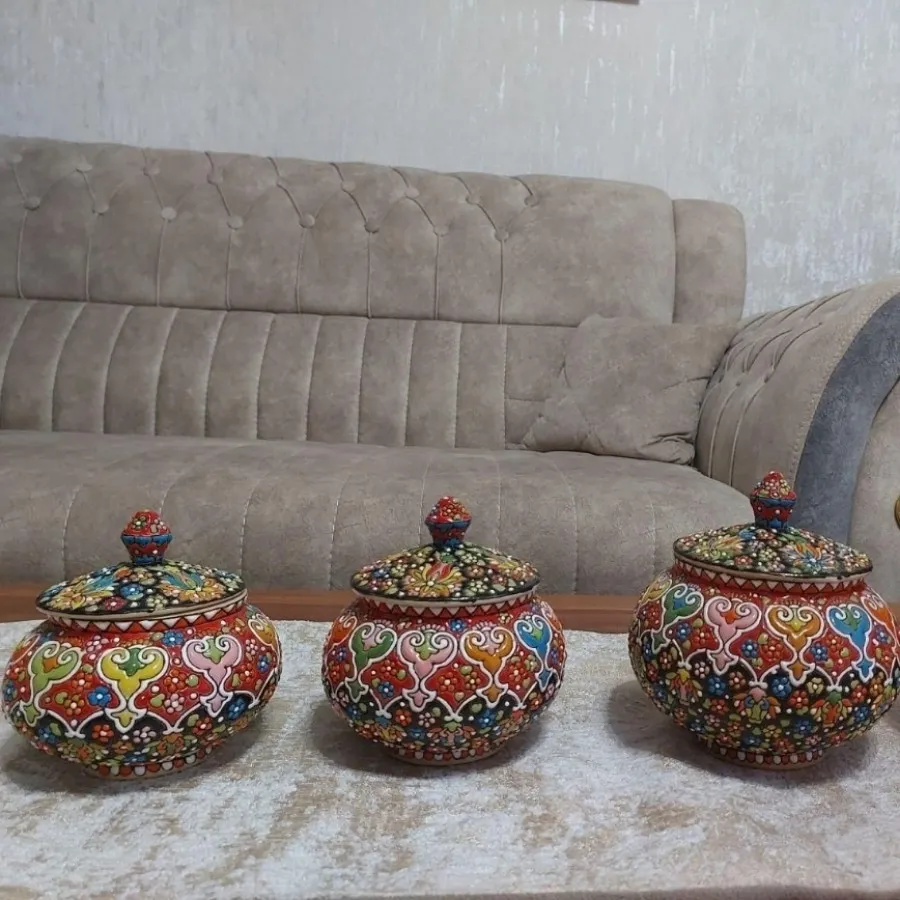 ظروف سفالی میناکاری