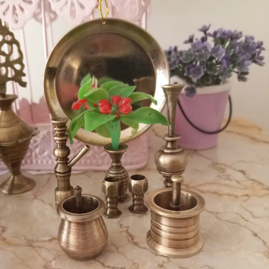 دکوری های ریز برنجی آنتیک