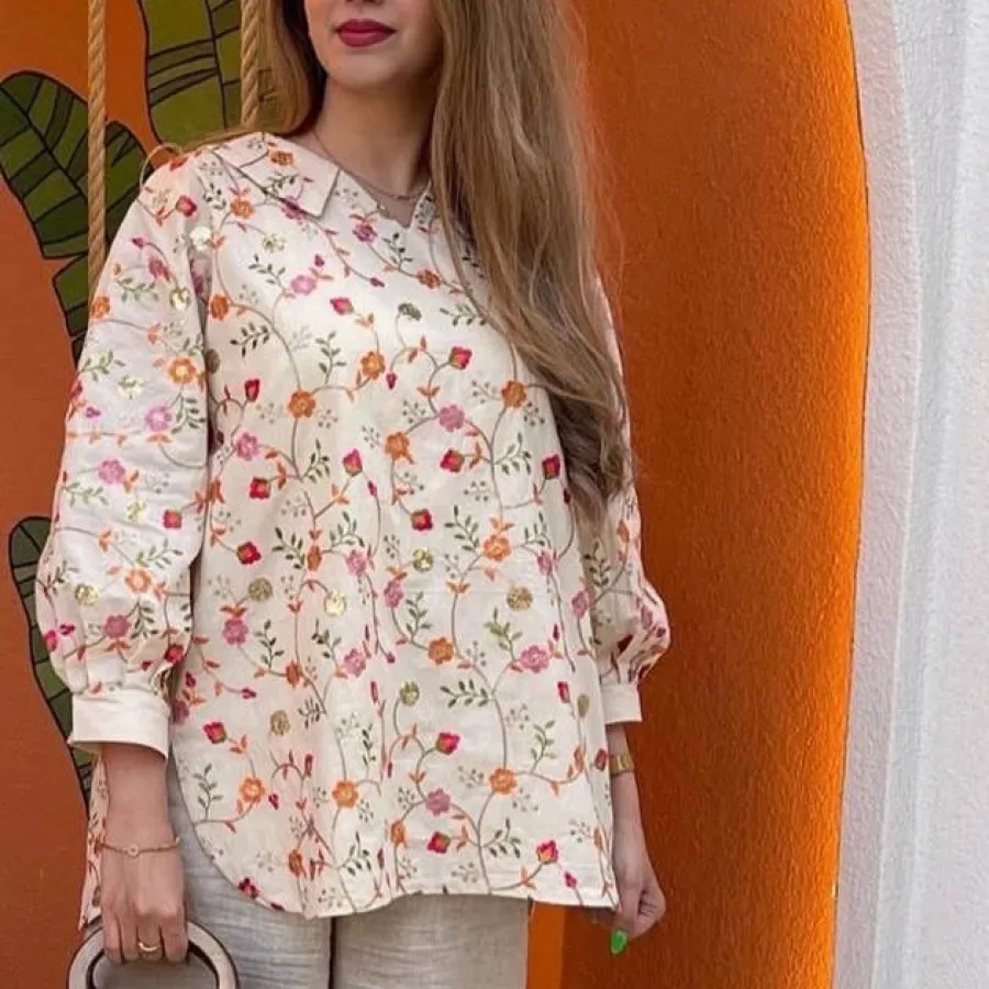 شومیز سوزندوزی