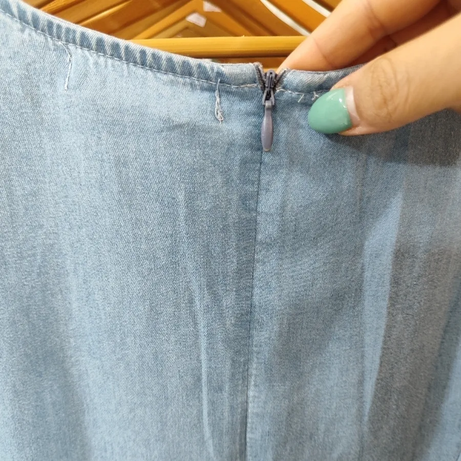 پیراهن کوتاه جین کاغذی