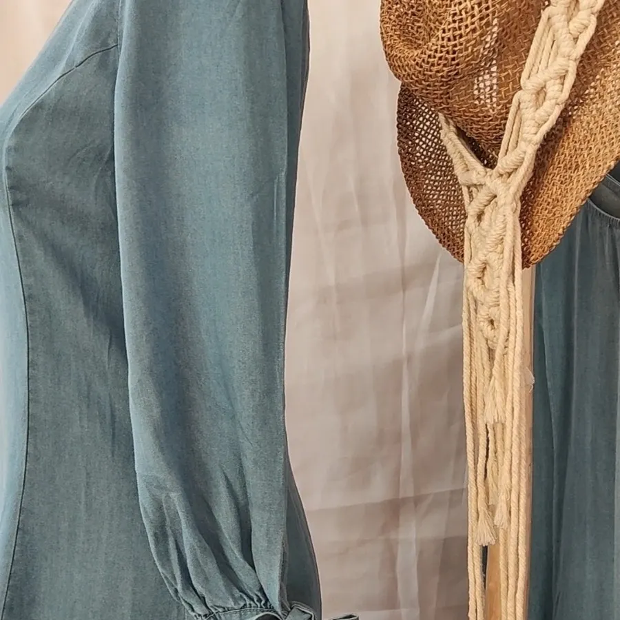 پیراهن کوتاه جین کاغذی