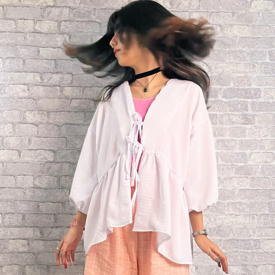 شومیز عروسکی سفید