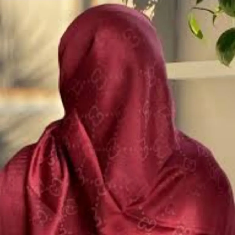 روسری ویسکوز لمه دار