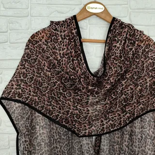 شال حریر پلنگی