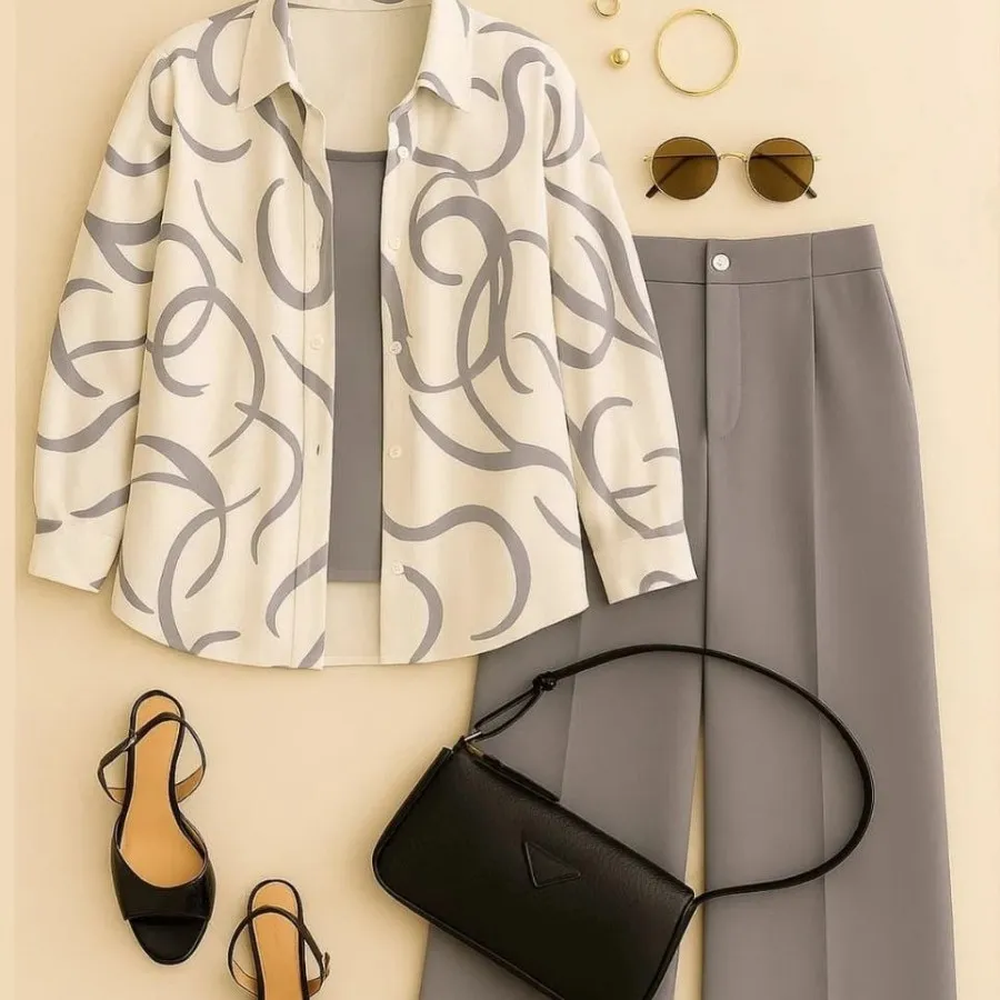 ست شومیز شلوار مجلسی