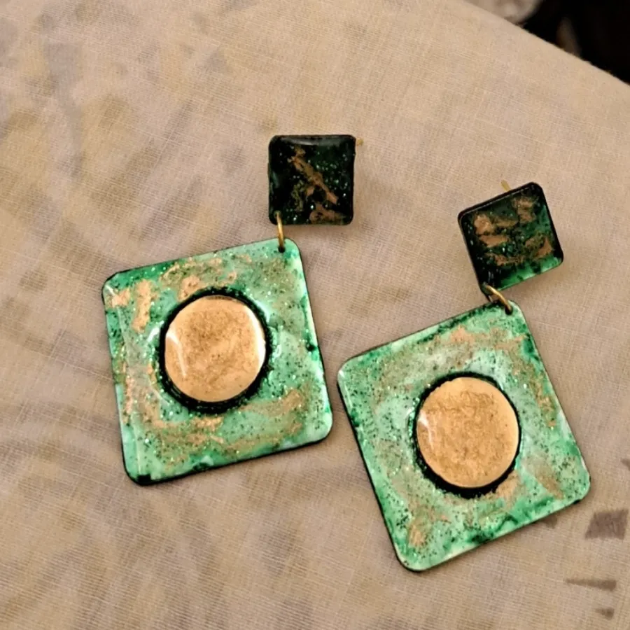 گوشواره هنری کار دست