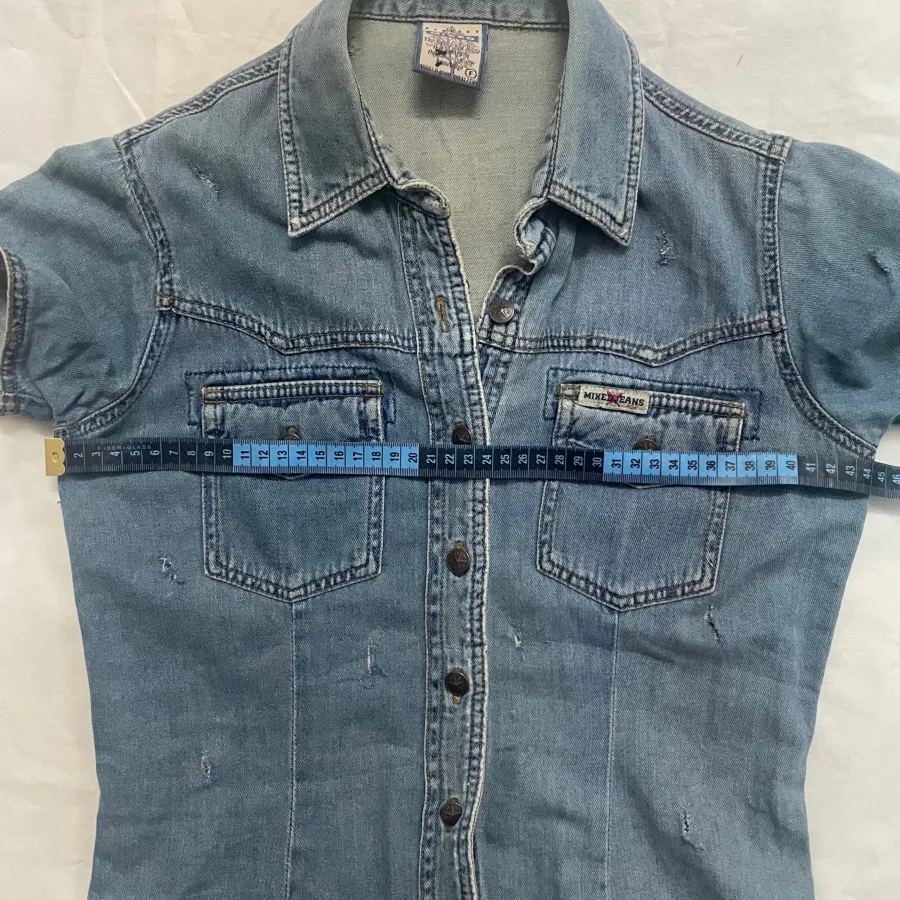 شومیز لی جین زاپ دار شیک