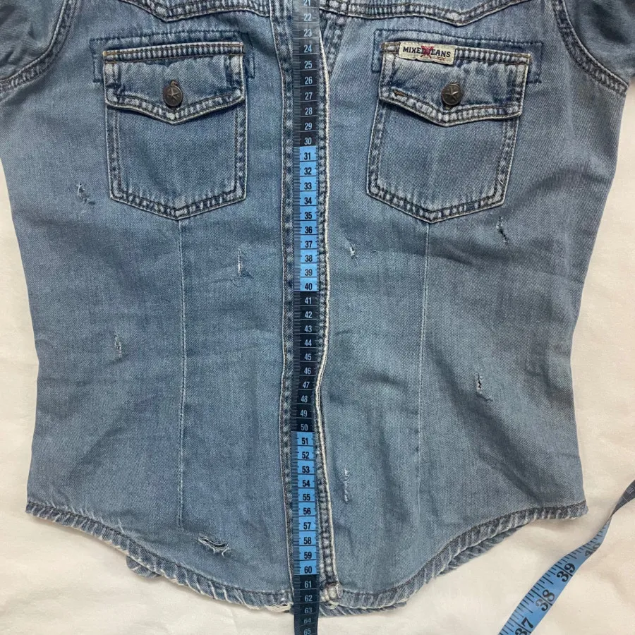 شومیز لی جین زاپ دار شیک