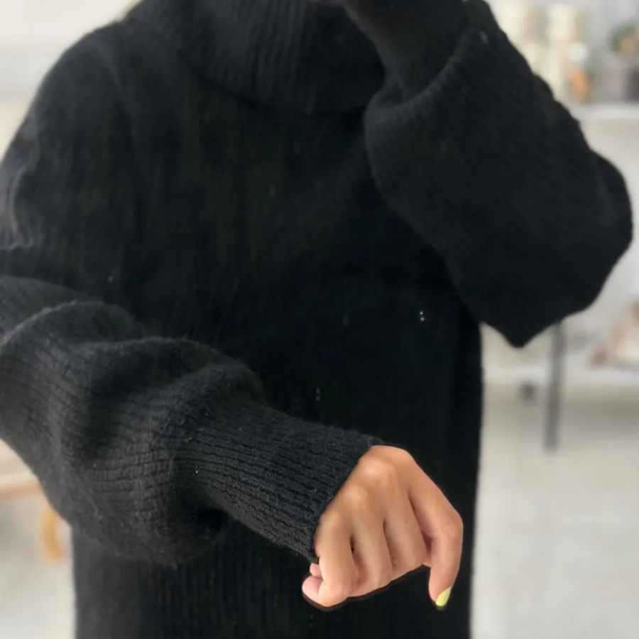 تونیک کاموا ترک یقه شل