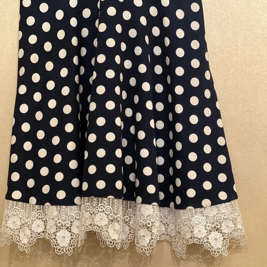 پیراهن کلوش خالخالی